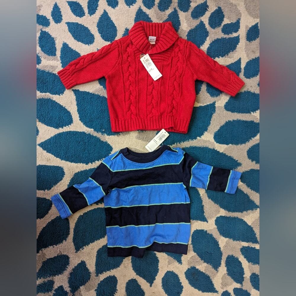 4 Old Navy Tops, 3 - 6 months